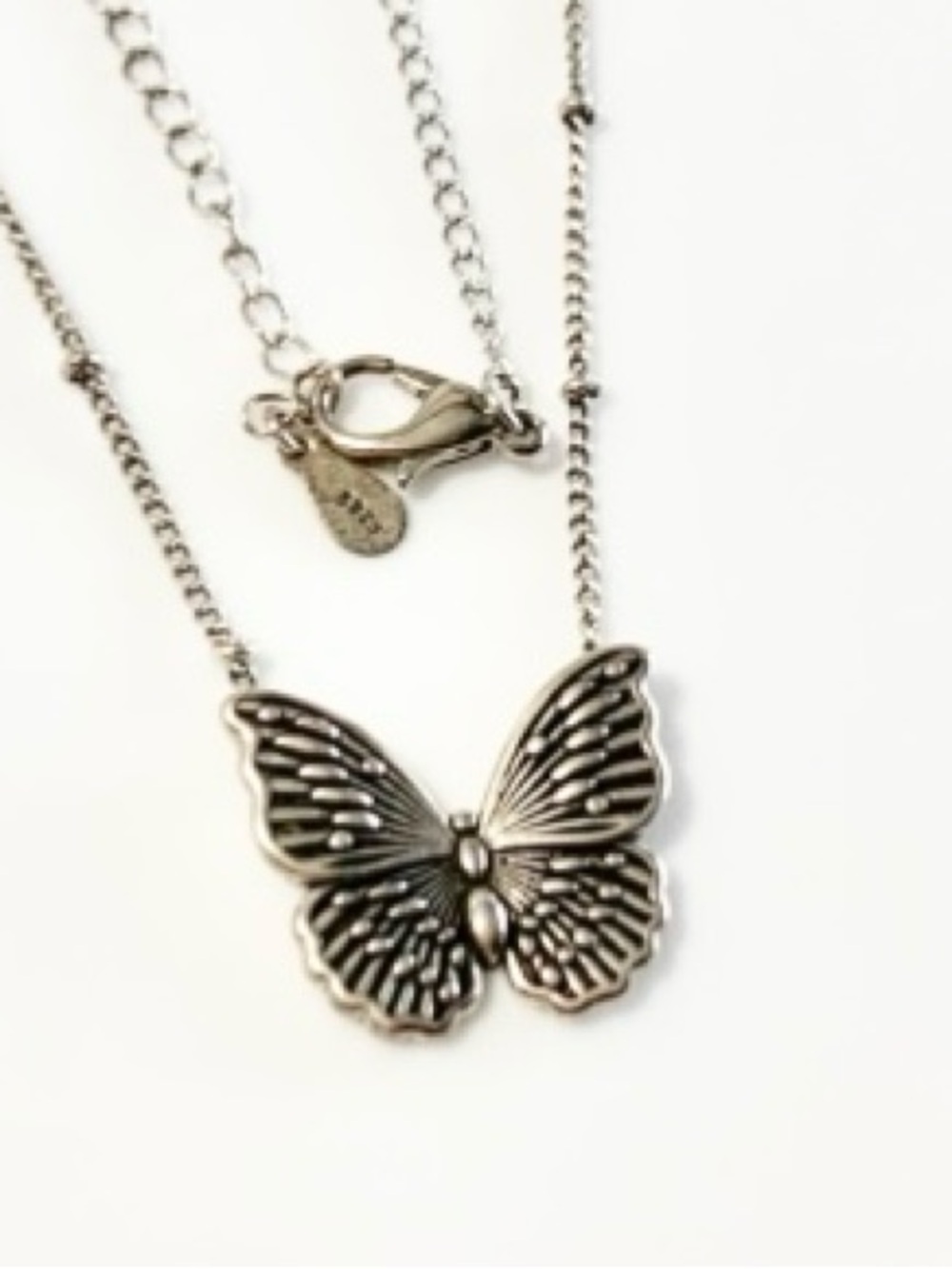 Sterling Silver Butterfly Necklace Dainty